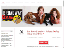 Tablet Screenshot of broadwaybarks.com